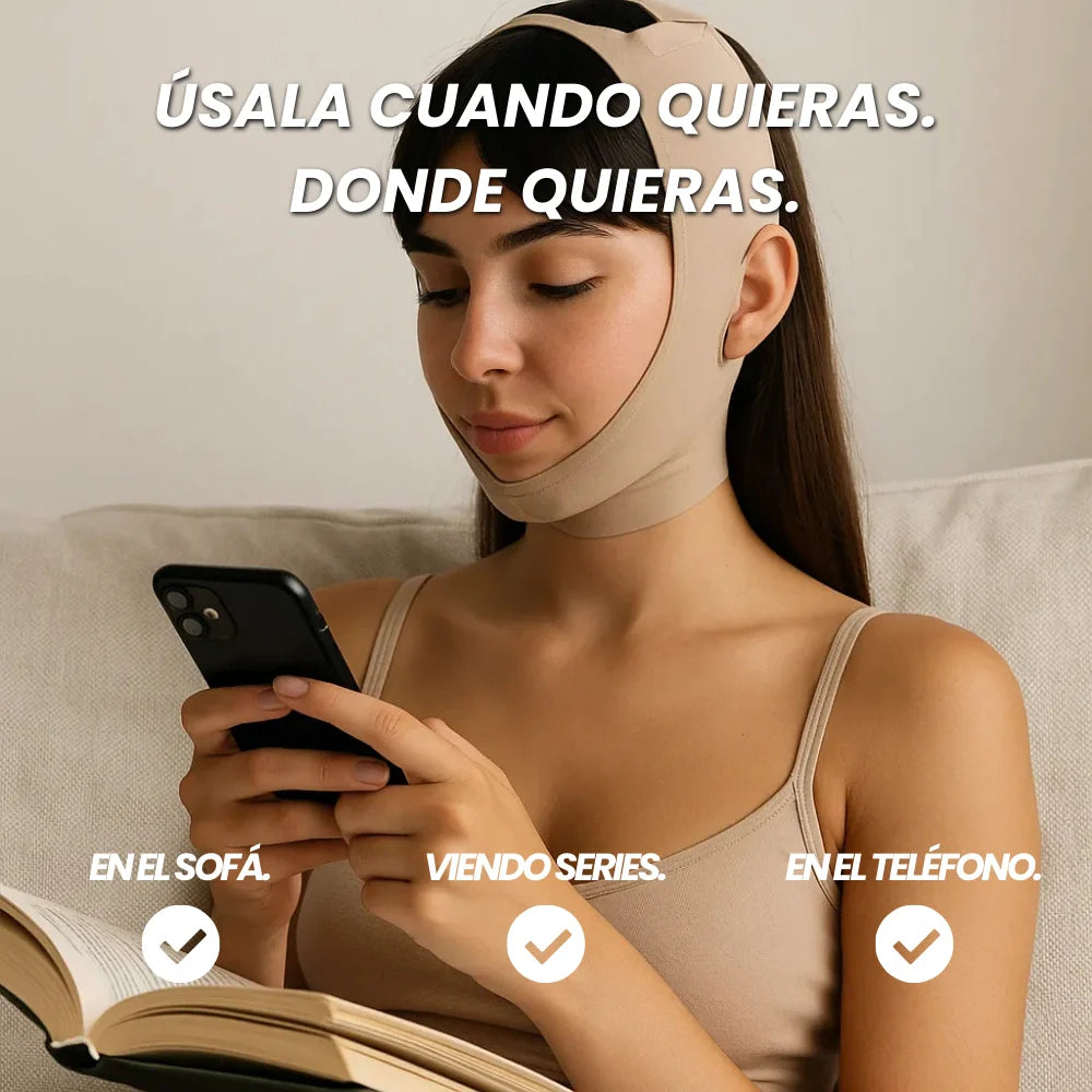 Banda facial reductora de papada (Compra 1 y llévate 1 GRATIS)